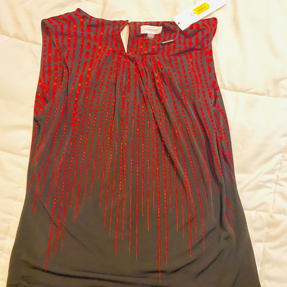 Black and red blouse